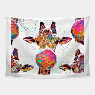 Bubble Gum Giraffe Tapestry