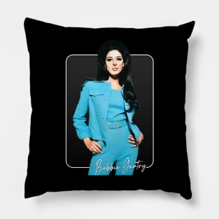 Bobbie Gentry / Vintage Style Fan Design Pillow