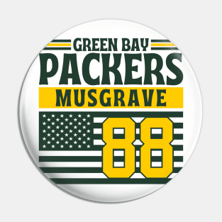 Green Bay Packers Musgrave 88 American Flag Football Pin