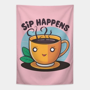 Sip Happens - cold brew coffee Tapestry