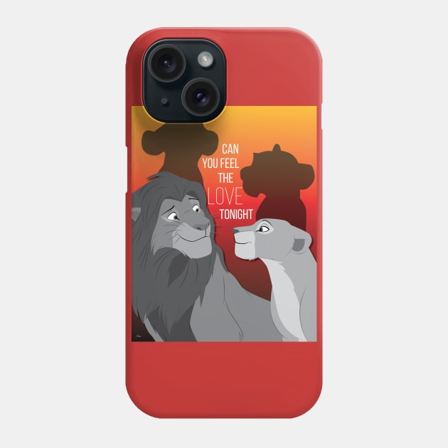 Can You Feel the Love Tonight Phone Case by SE Art and Design