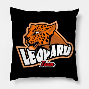 leopard team Pillow