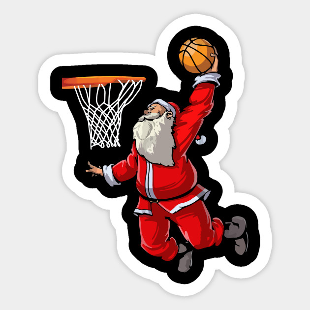 Basketball Santa - Basketball - Sticker