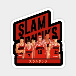 slam dunk team Magnet