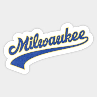 Milwaukee Brewers Retro M Logo - 5x7 Sticker Sheet at Sticker Shoppe