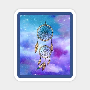 Spiritual Colorful Dream Catcher Feather Magnet