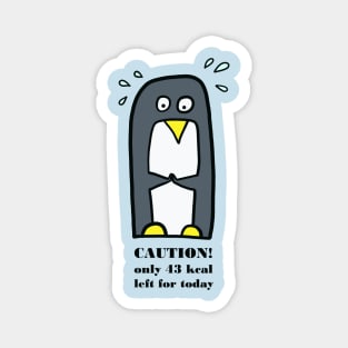 Penguin on a diet Magnet