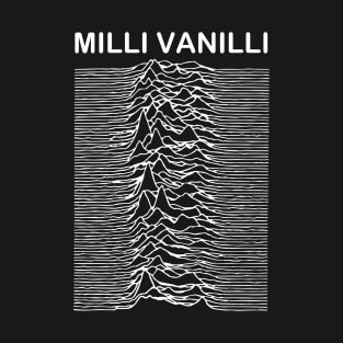 Milli Vanilli Unknown Pleasures Parody T-Shirt