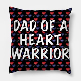 Dad of a Heart Warrior Pillow