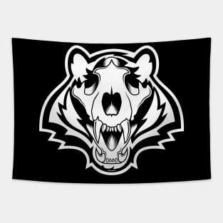 Bengals Skull - WHITE Tapestry