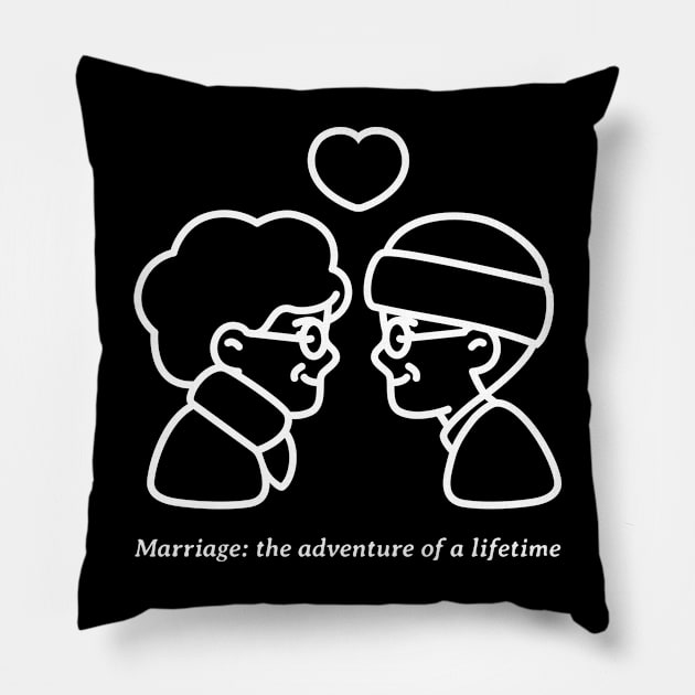 Married Forever Pillow by MeaningfulClothing+