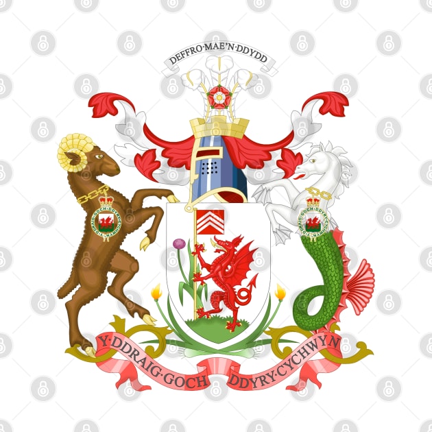 Cardiff Coat of Arms by Bugsponge