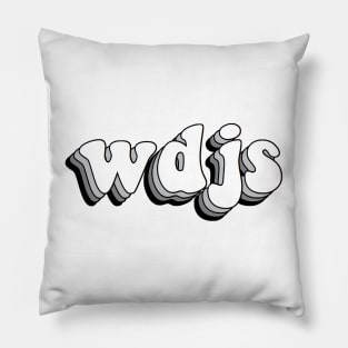 what does jesus say (black) Pillow