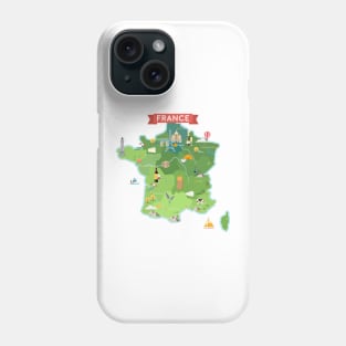 Map of France Phone Case