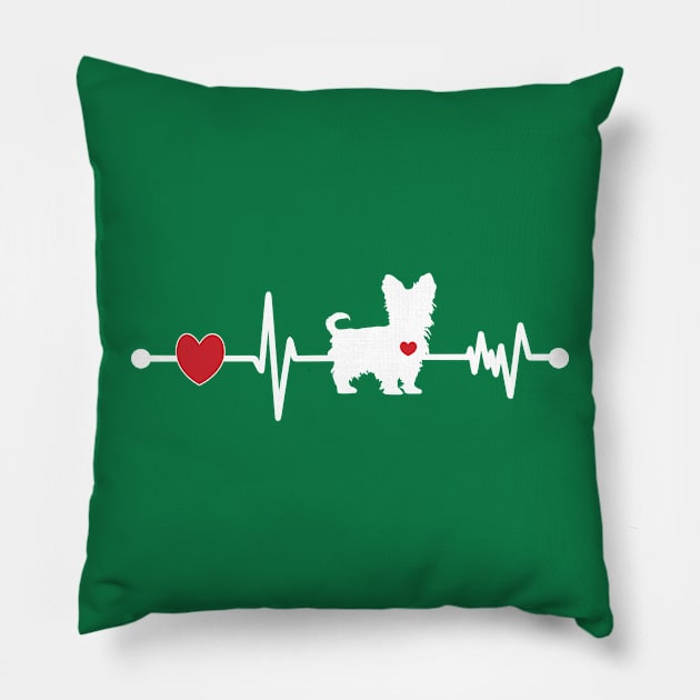 Love Your Yorkie! Pillow by PeppermintClover