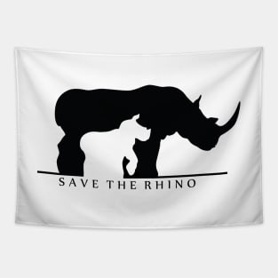 Save The Rhino Tapestry