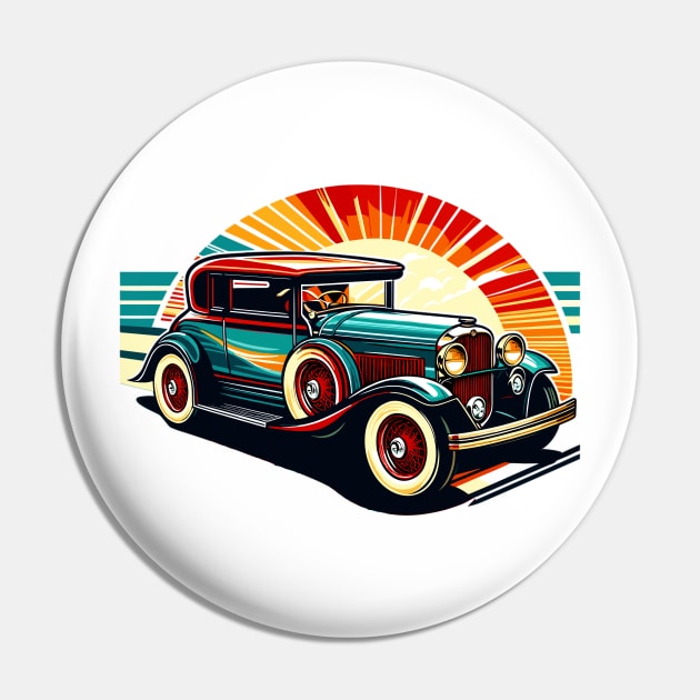 Vintage Car Pin by Vehicles-Art