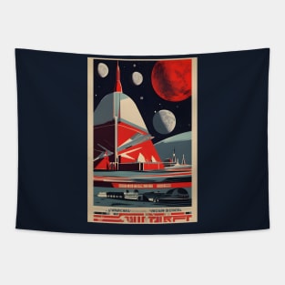 Soviet space art Tapestry