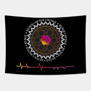 HEX PULSE logo Tapestry