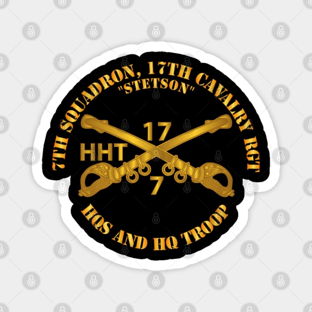 7th Sqn 17th Cavalry Regiment - HHT - Stetson Magnet by twix123844