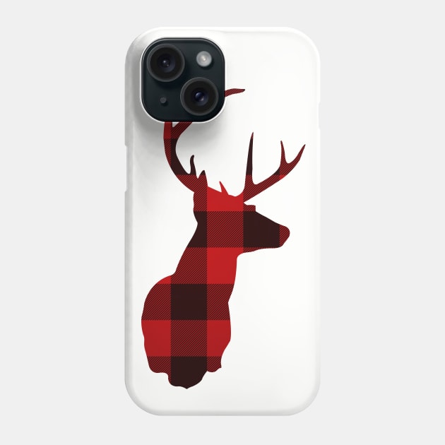 Plaid Deer Phone Case by thedesignfarmer