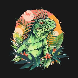 Iguana in Forest for Iguana Lovers T-Shirt