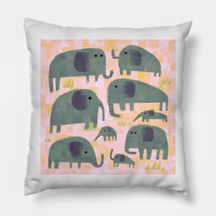 Elephants Pillow