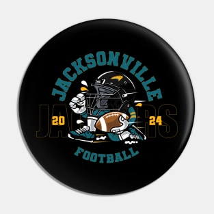 Jacksonville Football Pin