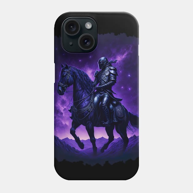 "Warrior of the Night: A Magical Warrior Embracing Splendor" Phone Case by Hexen_3