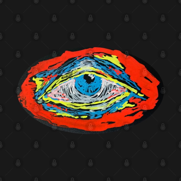 Neon Chalk Paint Eye by Theokotos