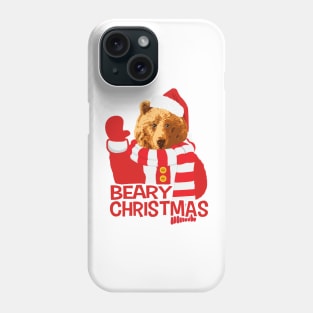 Beary Christmas Funny Bear Santa Claus Phone Case