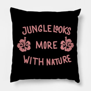 lettering nature Pillow