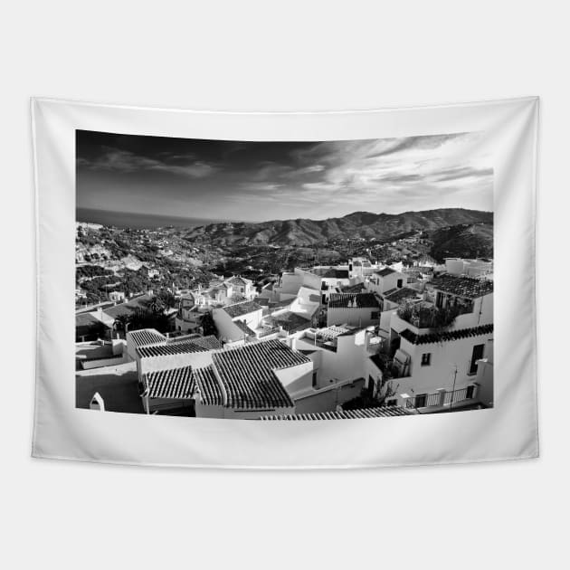 Frigiliana Andalusia Costa del Sol Spain Tapestry by AndyEvansPhotos