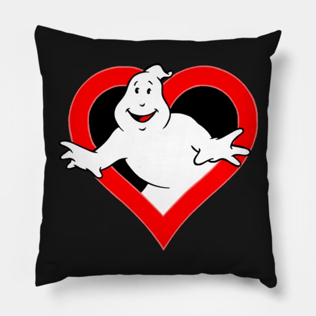 Ghostbusters Love Pillow by Chaosblue