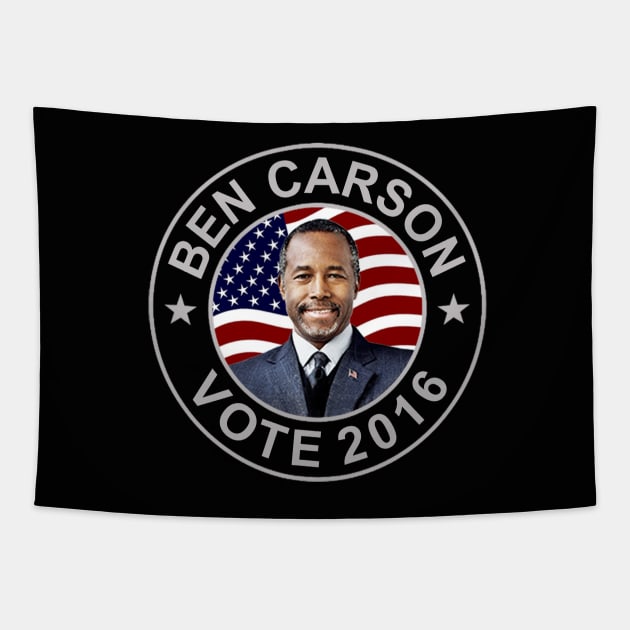 Ben Carson US Flag Tapestry by ESDesign