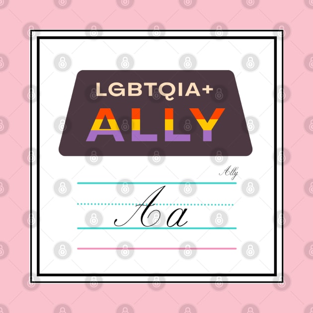 Ally Queer Alphabet Cards by 3mosCreatives