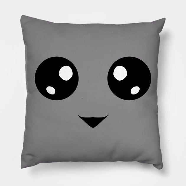 Kawaii Face Pillow by AGE_Art