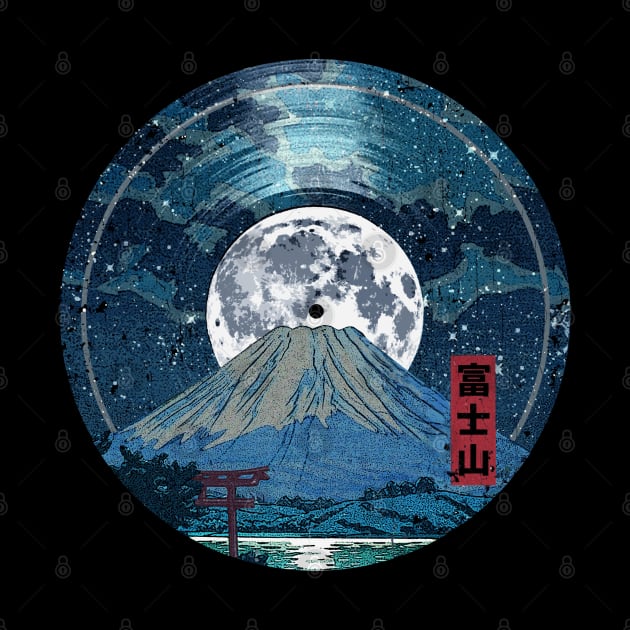 Mt. Fuji Night LP Sky by robotface