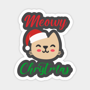 meowy xmas christmas Magnet