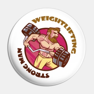 Weightlifting strong man Pin