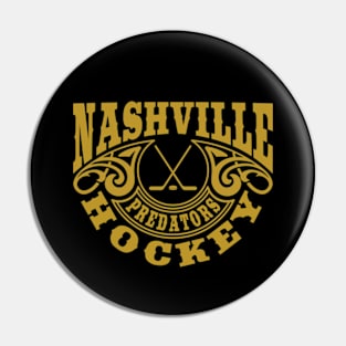 Vintage Retro Nashville Predators Hockey Pin