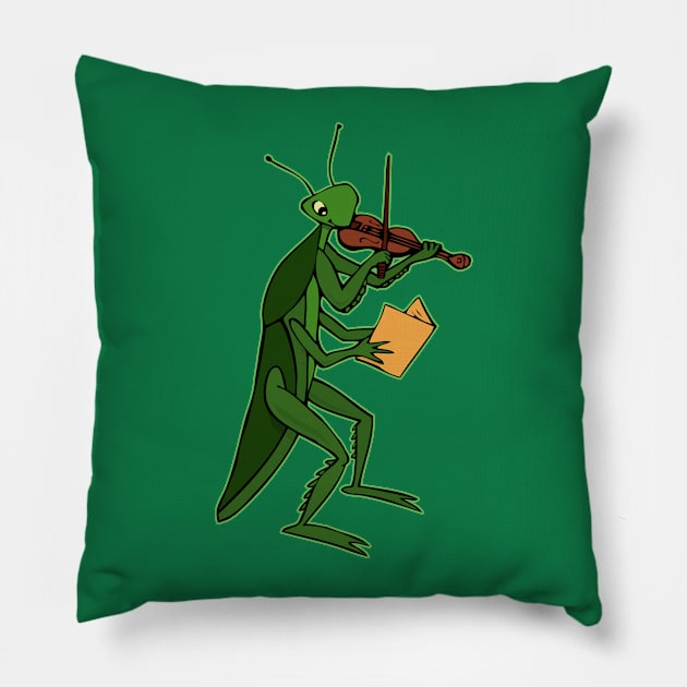 Playing Mantis #2 Pillow by RockettGraph1cs