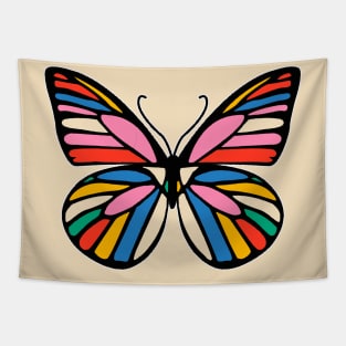 Joyful Multicolored Butterfly Tapestry