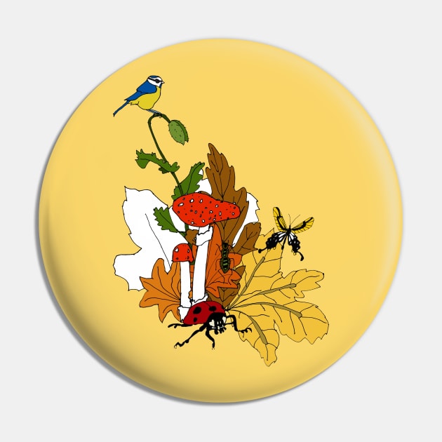 Fall Pin by AdrianaStore