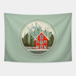 Lake Life | Lake House | Illustration Tapestry