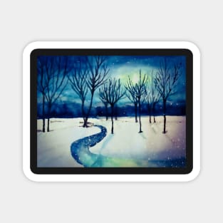 Winter Night No. 3 Magnet