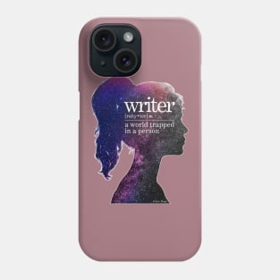 Writer: A World Trapped in a Person Phone Case