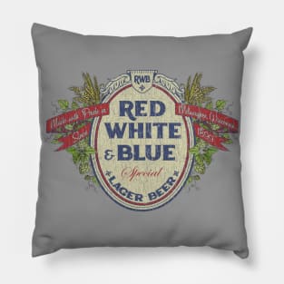 Red White & Blue Beer 1899 Pillow