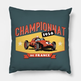 Vintage Motor Racing Pillow