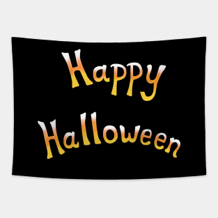 Happy Halloween Candy Corn Pattern Tapestry